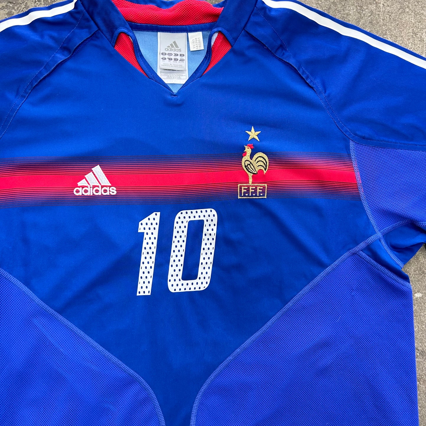 France Home ZIDANE Euro 2004 (XL)