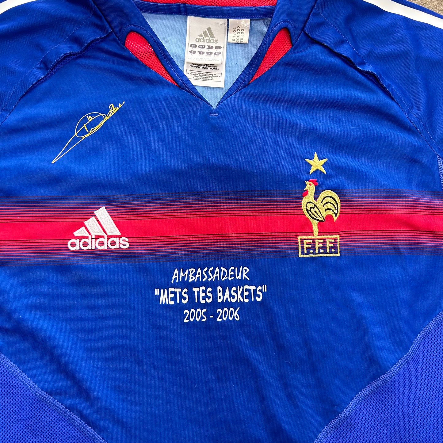SPECIAL EDITION France Home ZIDANE Euro 2004 (L)