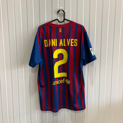 FC Barcelona Home DANI ALVES 11/12 (L)