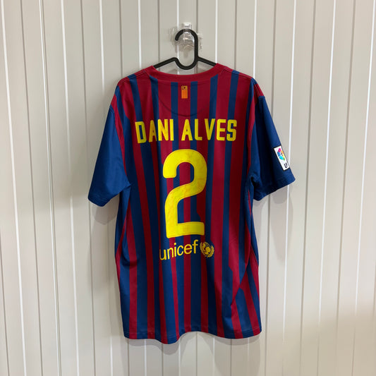 FC Barcelona Home DANI ALVES 11/12 (L)
