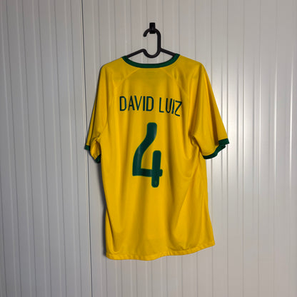 Brazil Home DAVID LUIZ World Cup 2014 (L)