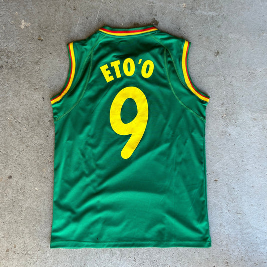 Cameroon Home World Cup 2002 Eto`o (L)